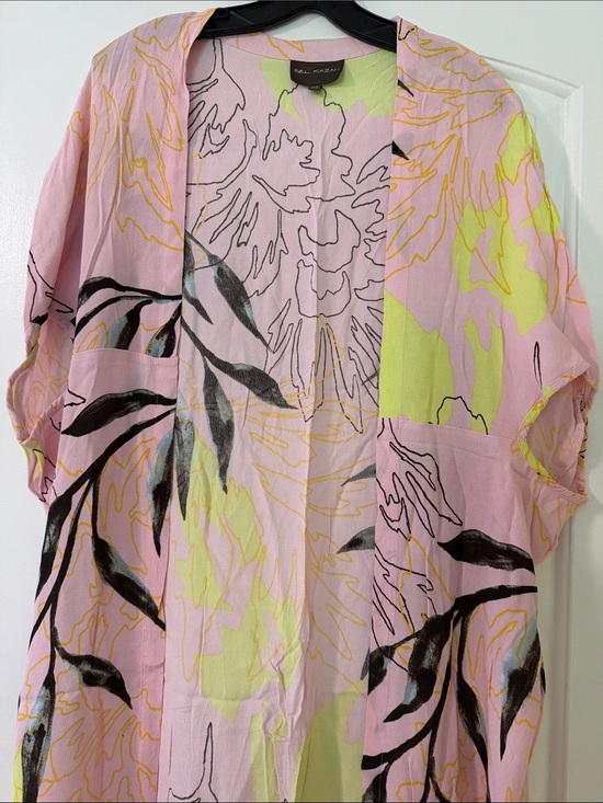 Paul & Joe Tops - Paul & Joe Pastel Pink & Yellow Floral Kimono Top